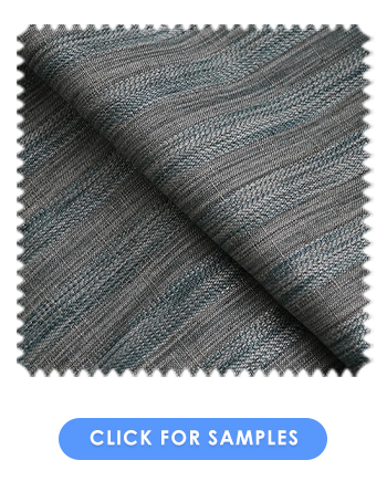 Chevron Linen Fabric  | Blue