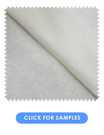 Natural Cotton Linen  | White