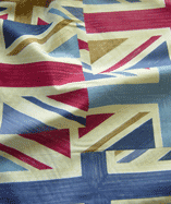 Union Jack Flag Curtain Material