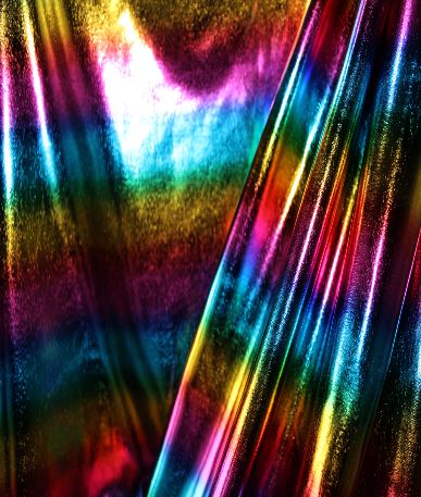 Rainbow Metallic Fabric
