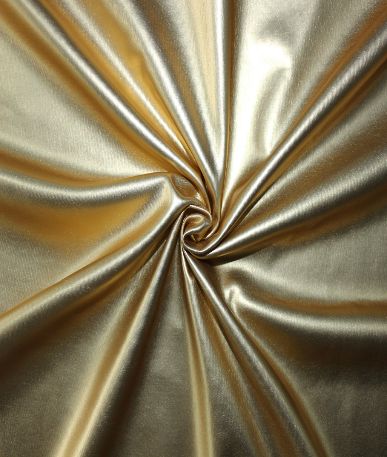 Leather Look Matt PU Fabric | Gold