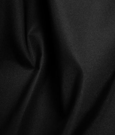 Black Polyester Fabric - FR - Raven