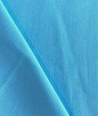 Cotton Linen Fabric - Baby blue