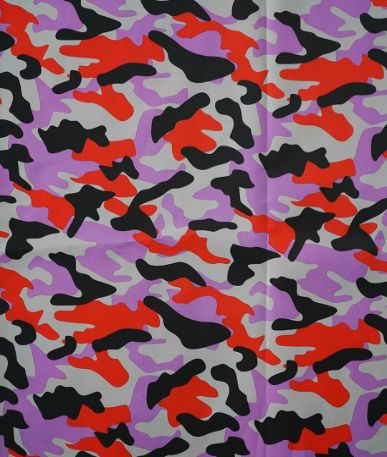 Camo Waterproof Fabric PU 4oz 