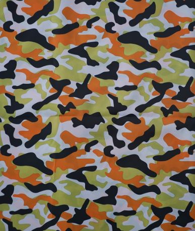 Camo Waterproof Fabric PU 4oz 