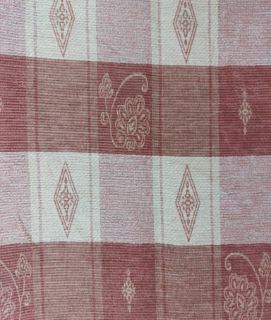 Tapestry Tartan Style Fabric - Sunset Warmth