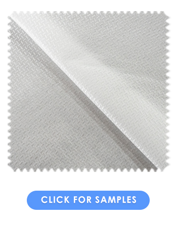 Rubberised Anti-slip Fabric  | White