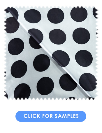 Large Polka Dot Novelty Fabric  | Black Dot