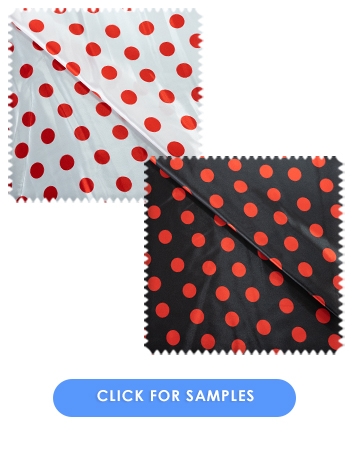 Polka Dots Novelty Fabric  | White