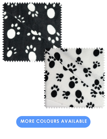 Paws & Play Fleece Fabric  | White