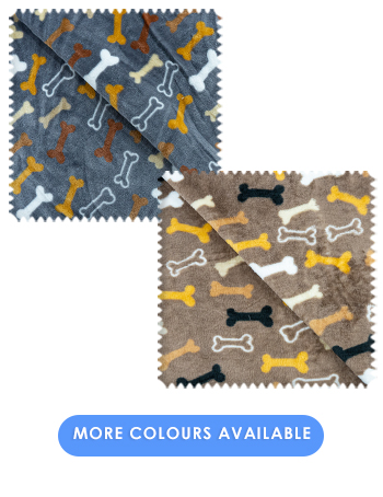 Canine Cozy Fleece Fabric  | Grey