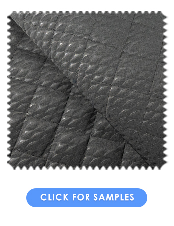 Quilted Prism Pattern Vehicle Seating Fabric | Black