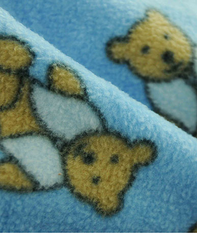 Baby Bear Fleece - Blue Teddy