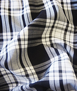 Tartan Fabric - Black & White (Col 1)