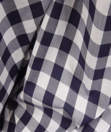 Gingham Fabric 1 Inch Check