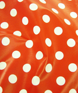 PVC Table Cloth Spots - Spoty Red