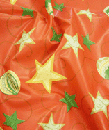 PVC laminated Christmas Prints - Red Stars