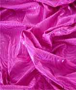 Holographic Zebra Swirl Lycra Fabric - Cerise