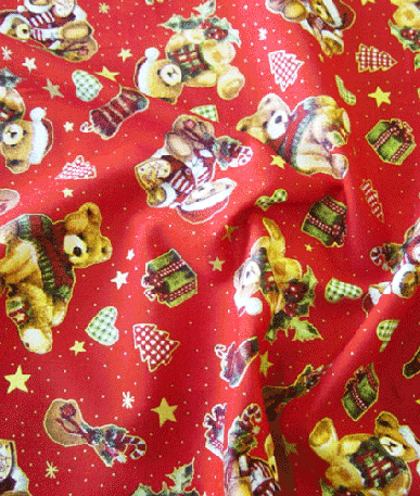 Christmas Teddy Bear (P123) | Red