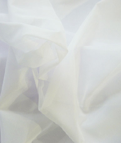 Tricot Net Fabric - White