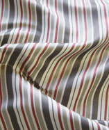 Nador Stripe Polyester Curtain Fabric | Amber