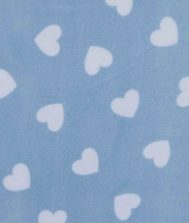 Hearts Printed Fleece