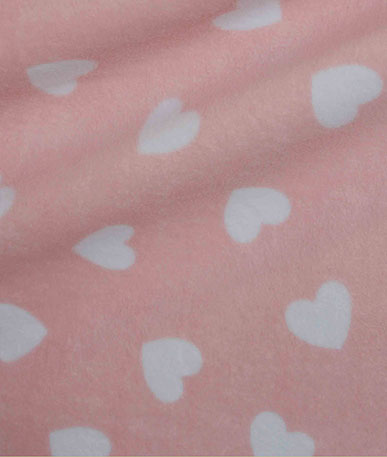 Hearts Printed Fleece