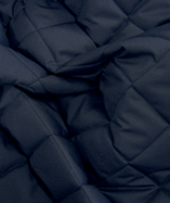 Quilted Poly Cotton Fabric - Navy