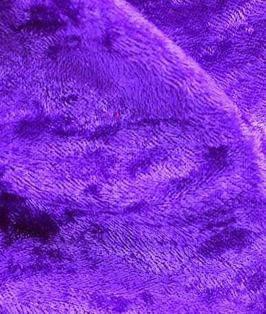 Fire Retardant Crushed Velvet Plain Dyed