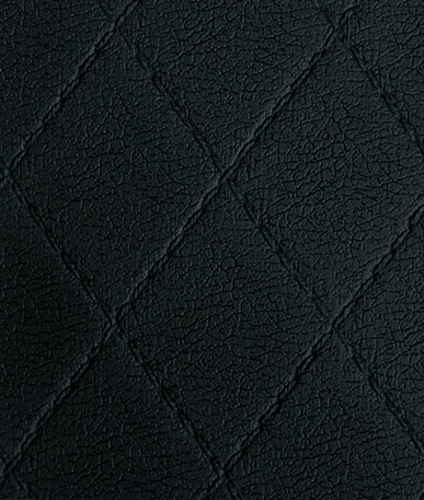 Quilted Style Vinyl Leatherette | Black