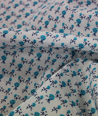 Blue Rose Polyester Fabric | Blue Rose