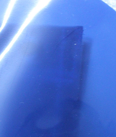 Clearance Vinyl Short Width 120cm (D) - Blue (semi opaque)