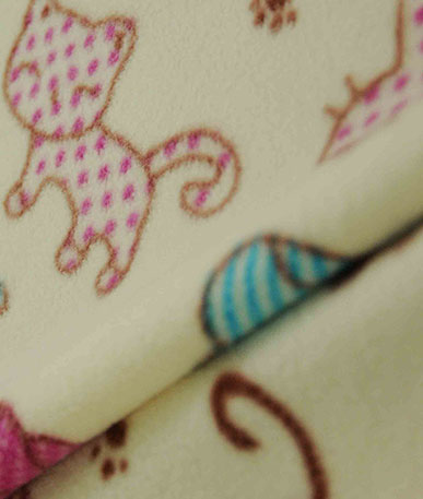 Cute Cats Fleece Fabric | Multicolour