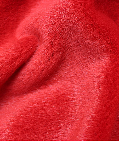 Coloured Soft Thick Pile Fur (D) - Red