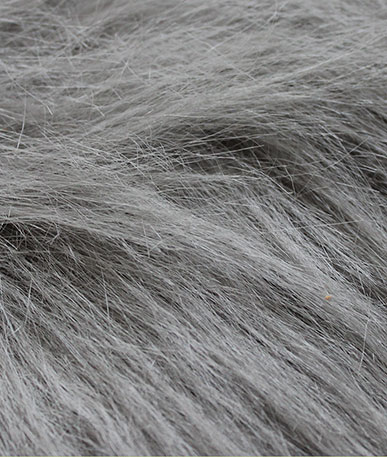  Wolf Long Hair Fur (D) - Grey