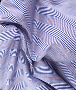 Madras Check Fabric - Blue