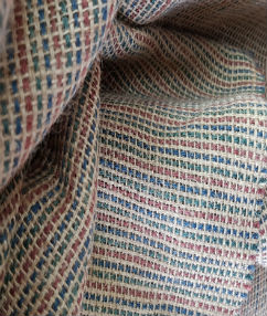 Woven Coloured Yarn Hessian - Multi Colour