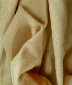 Wool Flannel Fabric - Camel