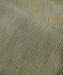 Stripe and Square Upholstery Fabric - Mustard