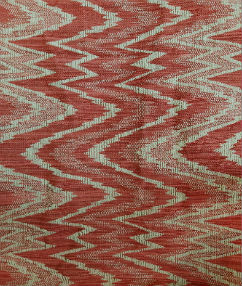 Ikat Terracotta Upholstery Fabric - Terracotta