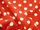 Fabric Color: Red - White Spots