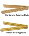 Folding Hardwood or Plastic Rule - Metric or Imperial